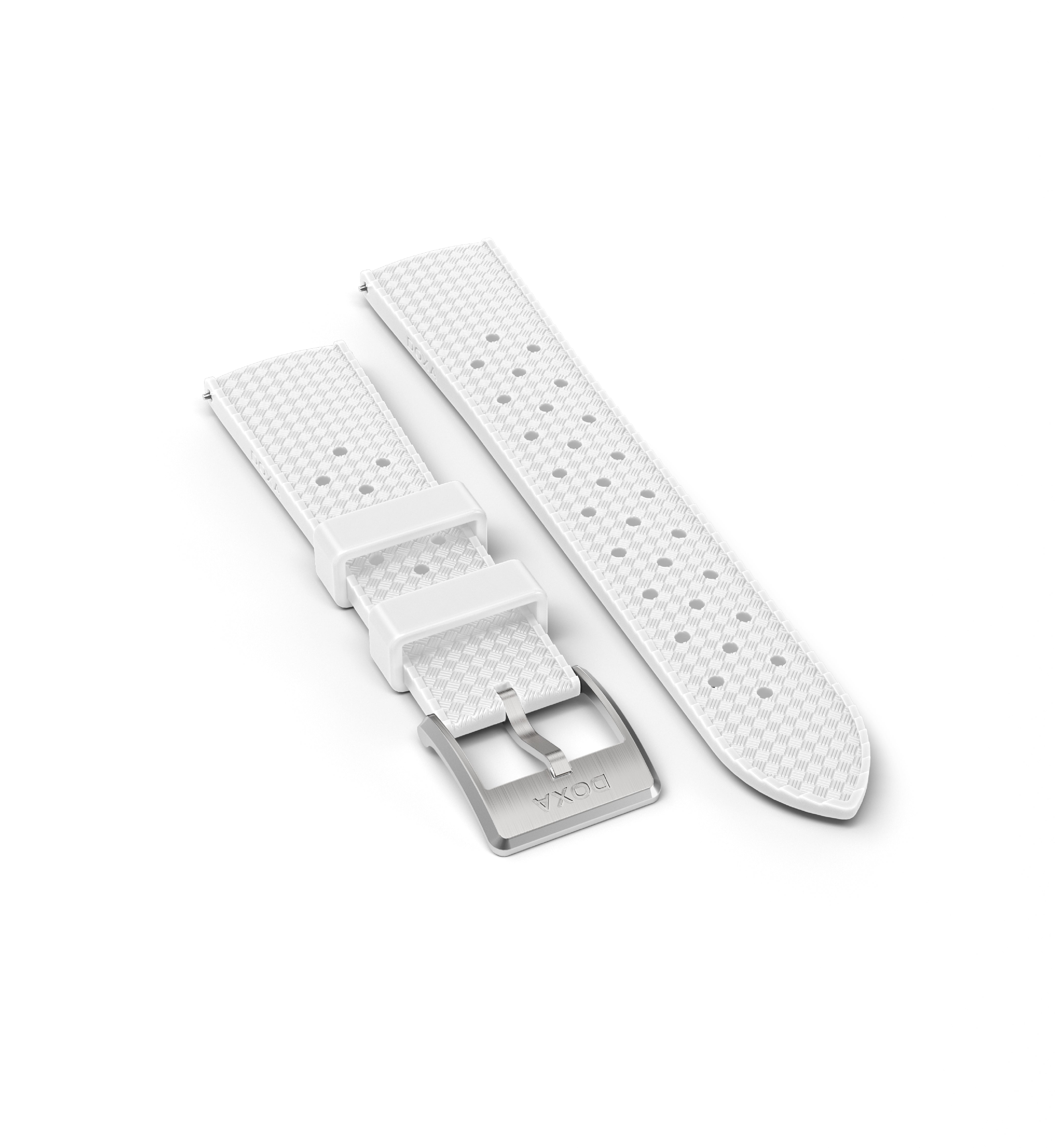 Bracelet Dive Flex en caoutchouc avec boucle ardillon, Blanc