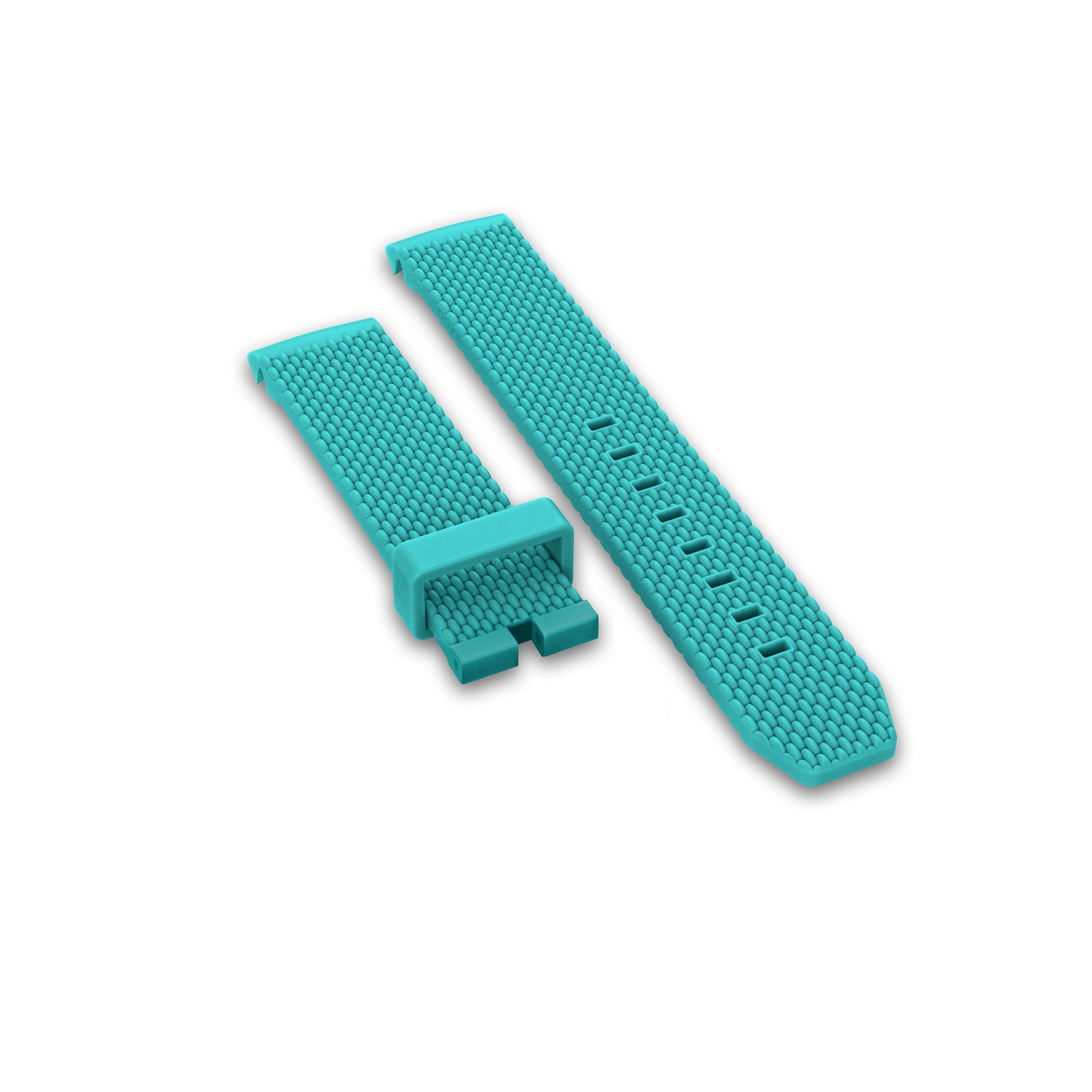 Bracelet en caoutchouc, turquoise
