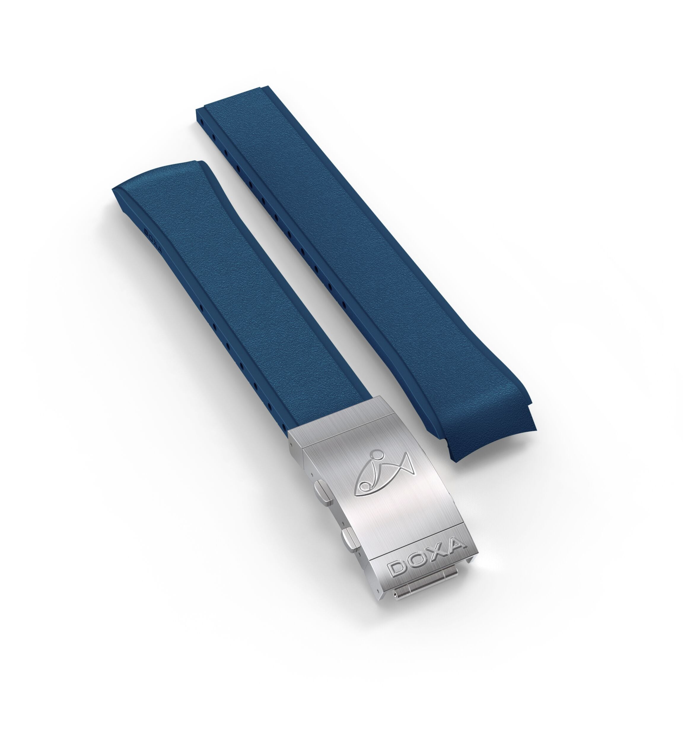Kautschukarmband mit Faltschliesse, marineblau
