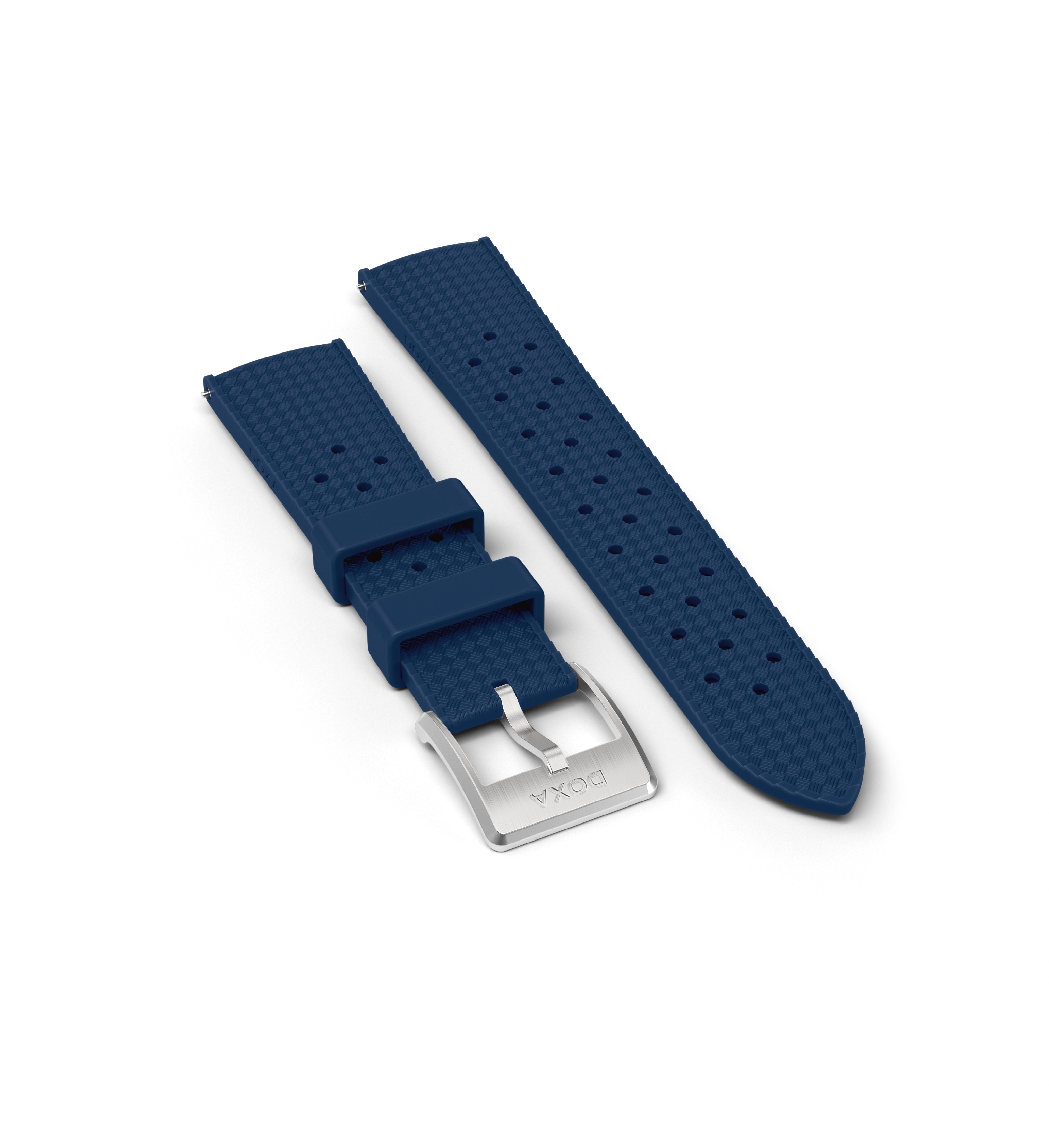 Bracelet Dive Flex en caoutchouc avec boucle ardillon, Bleu marine