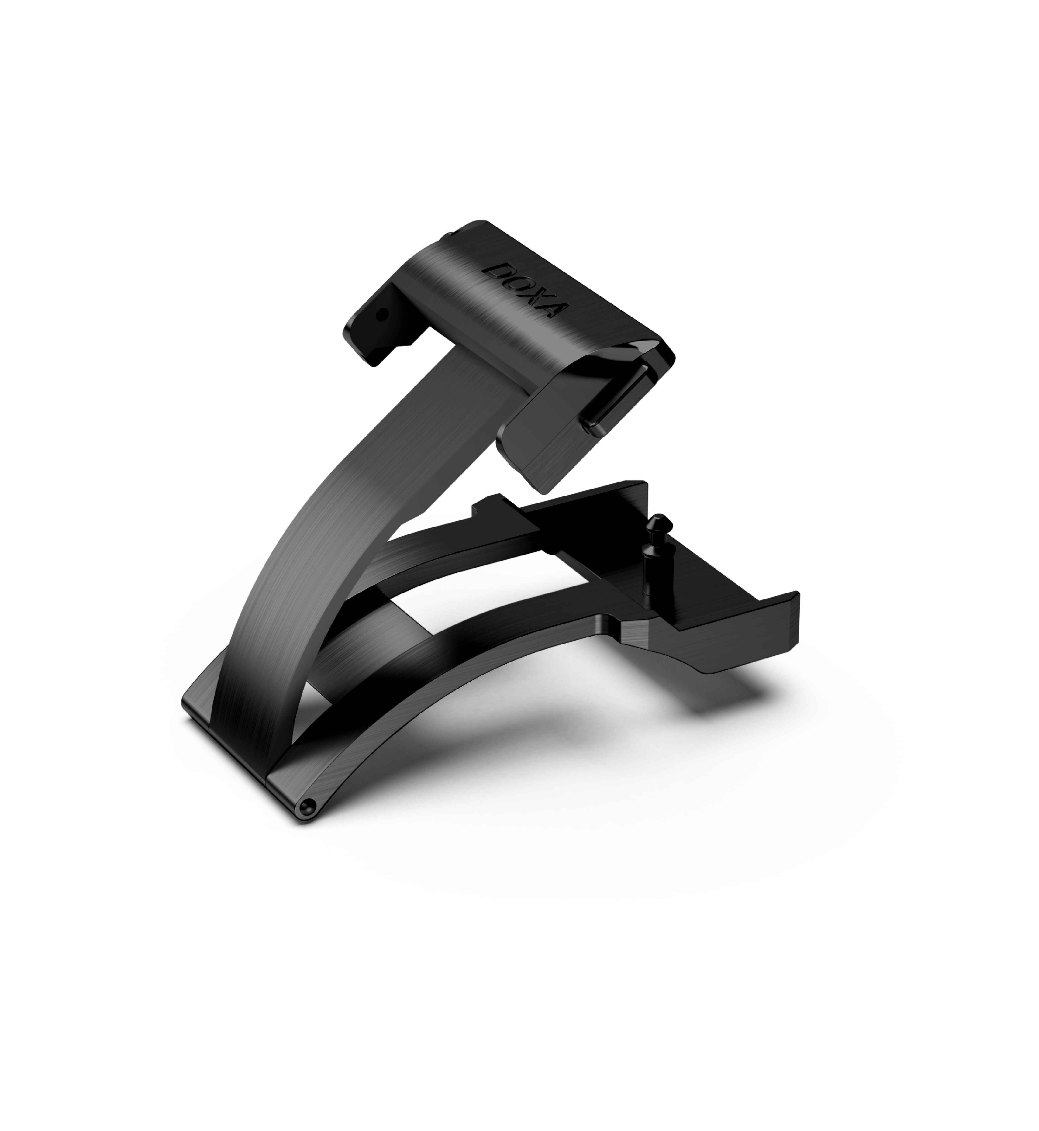 DLC-coated stainless steel folding clasp